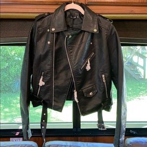 Black Faux Leather Jacket